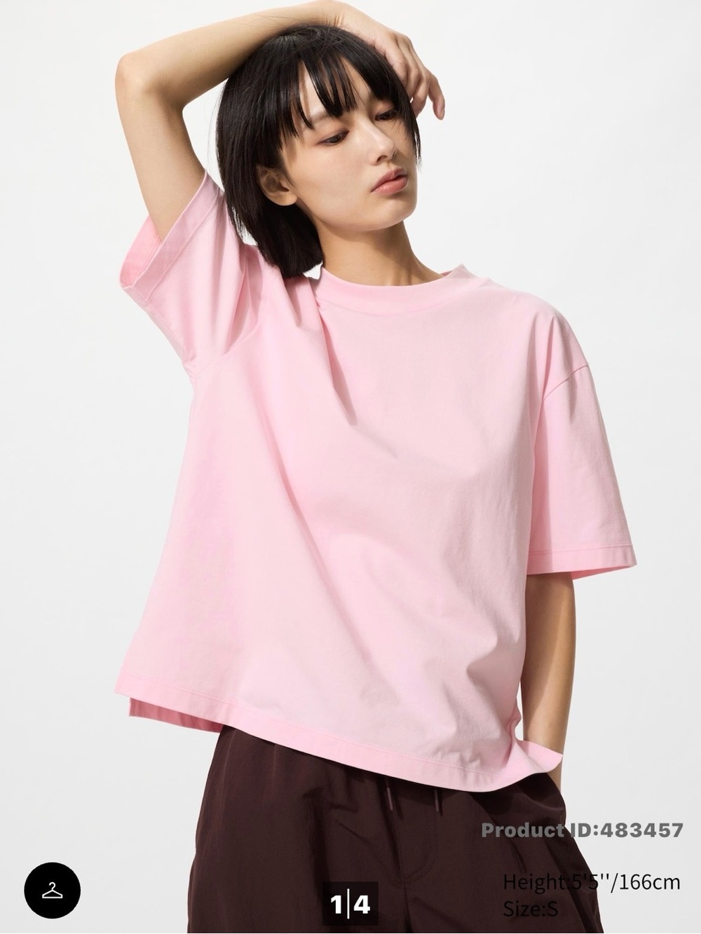 Airism T-Shirt Pink